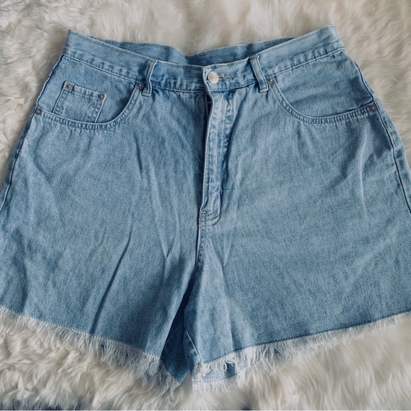 CHANDRA FRAYED JEAN SHORTS - Picture 8 of 8